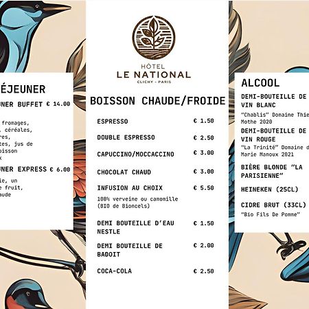 Hotel Le National Clichy Paris Exterior foto